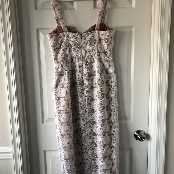 Anthropologie Midi Lace Dress with Slit - Picture 4 of 7